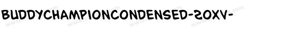 BuddyChampionCondensed-2oxv字体转换
