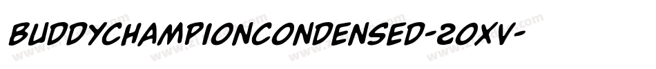 BuddyChampionCondensed-2oxv字体转换