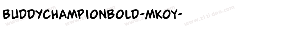 BuddyChampionBold-MKoY字体转换