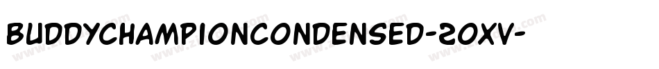 BuddyChampionCondensed-2oxv字体转换