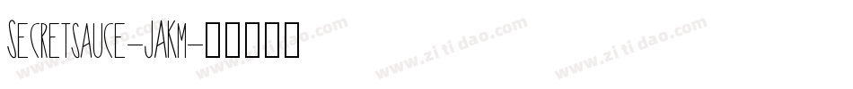 Secretsauce-JAKm字体转换