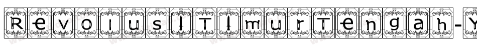 RevolusiTimurTengah-Yv4a字体转换
