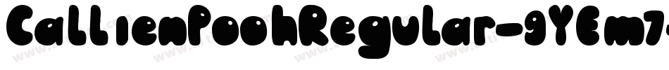 CallienPoohRegular-9YEm7字体转换