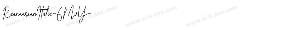 ReanaarianItalic-6MvY字体转换