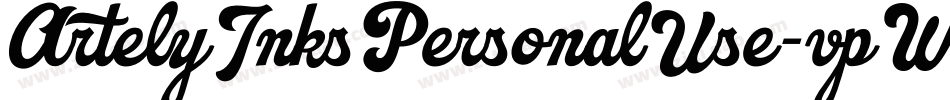 ArtelyInksPersonalUse-vpWL字体转换