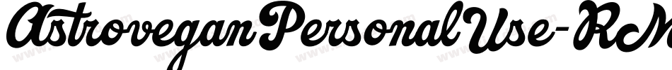 AstroveganPersonalUse-RMwM字体转换