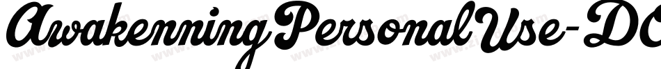 AwakenningPersonalUse-DOLPD字体转换