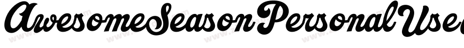 AwesomeSeasonPersonalUseRegular-ajYx字体转换