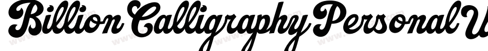 BillionCalligraphyPersonalUse-Lg44字体转换