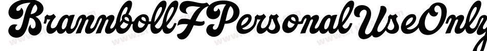 BrannbollFPersonalUseOnly-8wvz字体转换