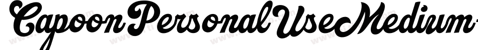 CapoonPersonalUseMedium-wXO3字体转换
