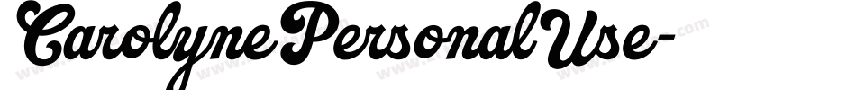 CarolynePersonalUse字体转换