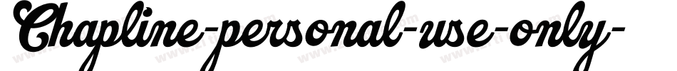 Chapline-personal-use-only字体转换
