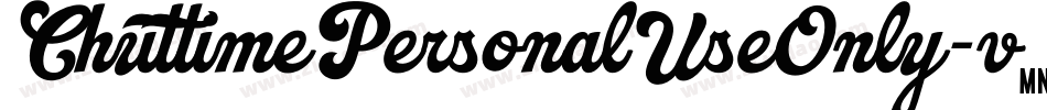 ChuttimePersonalUseOnly-v63E字体转换