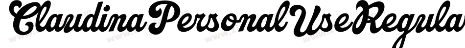 ClaudinaPersonalUseRegular-4pA4字体转换