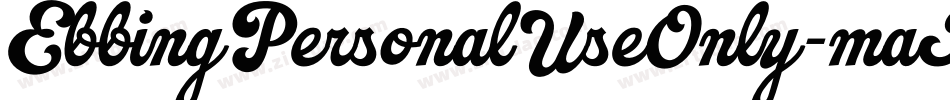 EbbingPersonalUseOnly-maK9字体转换