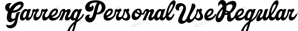 GarrengPersonalUseRegular-0JDd字体转换 GarrengPersonalUseRegular-0JDd字体转换