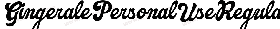GingeralePersonalUseRegular-x3L5O字体转换
