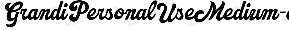 GrandiPersonalUseMedium-eGJp字体转换 GrandiPersonalUseMedium-eGJp字体转换