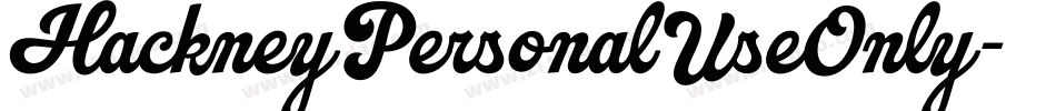 HackneyPersonalUseOnly字体转换