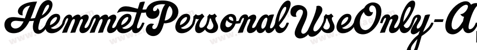 HemmetPersonalUseOnly-A6jg字体转换 HemmetPersonalUseOnly-A6jg字体转换