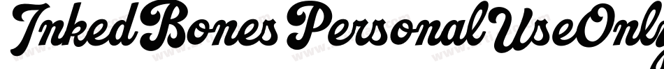 InkedBonesPersonalUseOnly-vmALO字体转换