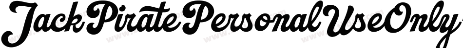 JackPiratePersonalUseOnly-OVGJP字体转换