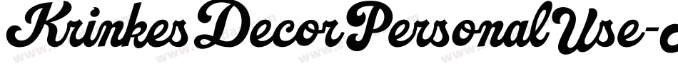 KrinkesDecorPersonalUse-MmpP字体转换 KrinkesDecorPersonalUse-MmpP字体转换