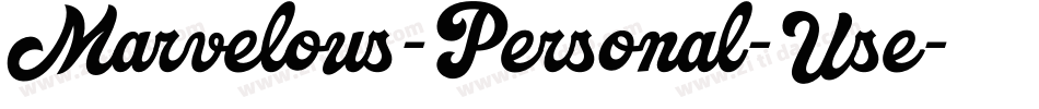 Marvelous-Personal-Use字体转换