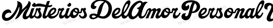 MisteriosDelAmorPersonalUseRegular-4ByK6字体转换