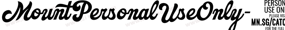 MountPersonalUseOnly-5wzj字体转换