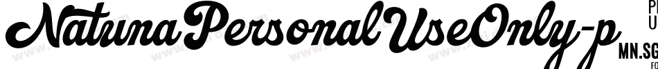 NatunaPersonalUseOnly-p7wWD字体转换