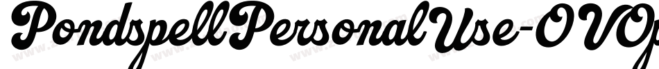 PondspellPersonalUse-OVOpe字体转换