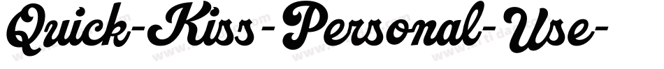 Quick-Kiss-Personal-Use字体转换