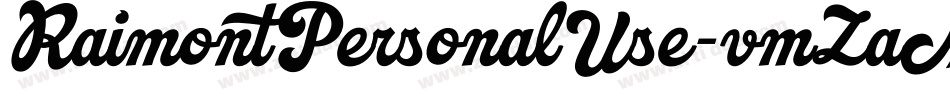 RaimontPersonalUse-vmZaM字体转换