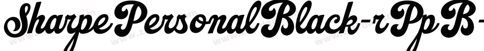SharpePersonalBlack-rPpB字体转换