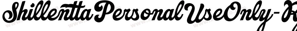 ShillenttaPersonalUseOnly-RpKrv字体转换