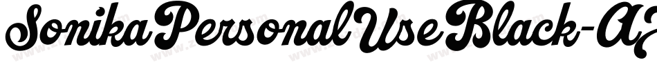 SonikaPersonalUseBlack-AXzg字体转换