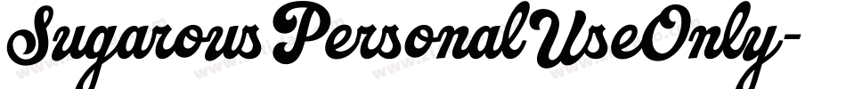 SugarousPersonalUseOnly字体转换