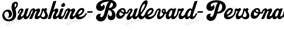 Sunshine-Boulevard-Personal-Use字体转换