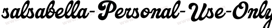 salsabella-Personal-Use-Only-2字体转换