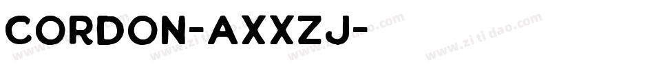 Cordon-axxzJ字体转换
