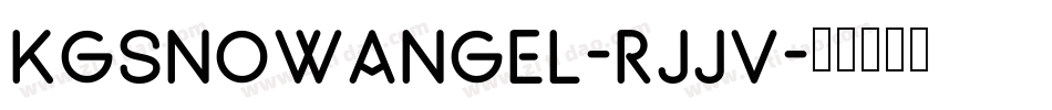 KgSnowangel-RJJv字体转换