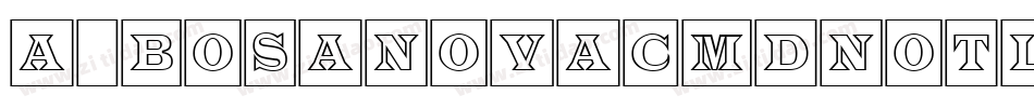 a_BosaNovaCmDnOtl字体转换