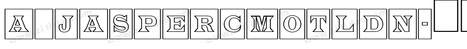 a_JasperCmOtlDn字体转换