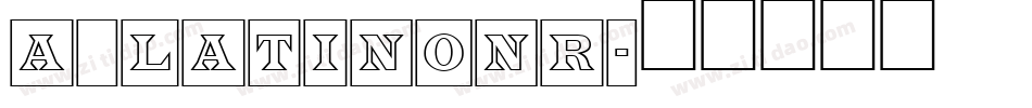 a_LatinoNr字体转换