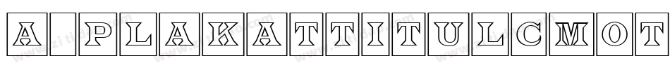 a_PlakatTitulCmOtl字体转换