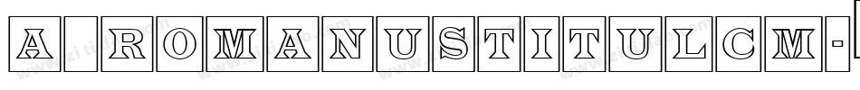 a_RomanusTitulCm字体转换