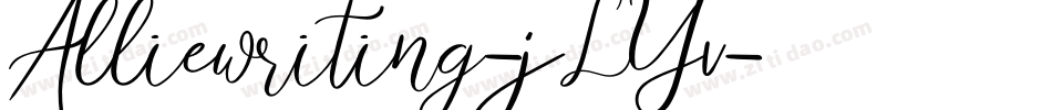 Alliewriting-jLYv字体转换