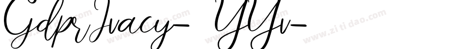 GdprIvacy-5YYv字体转换